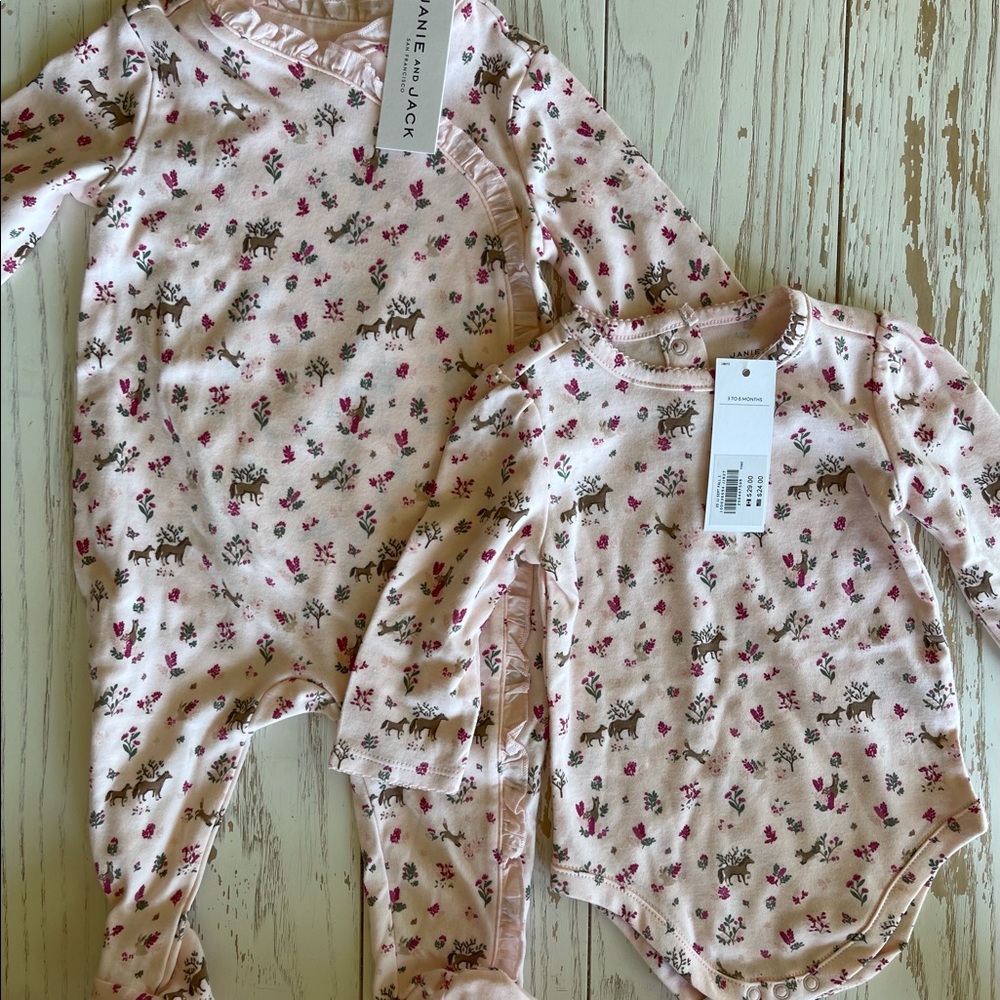 NWT Janie and Jack 3-6 month baby girl bundle